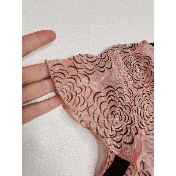 NWT Vintage y2k East 5th Medium Brown Pink Boho Fairy Whimsy Witchy Babydoll - Picture 3 of 5